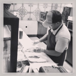 Pete making a mean Turkey Club. -Submitted by Dan